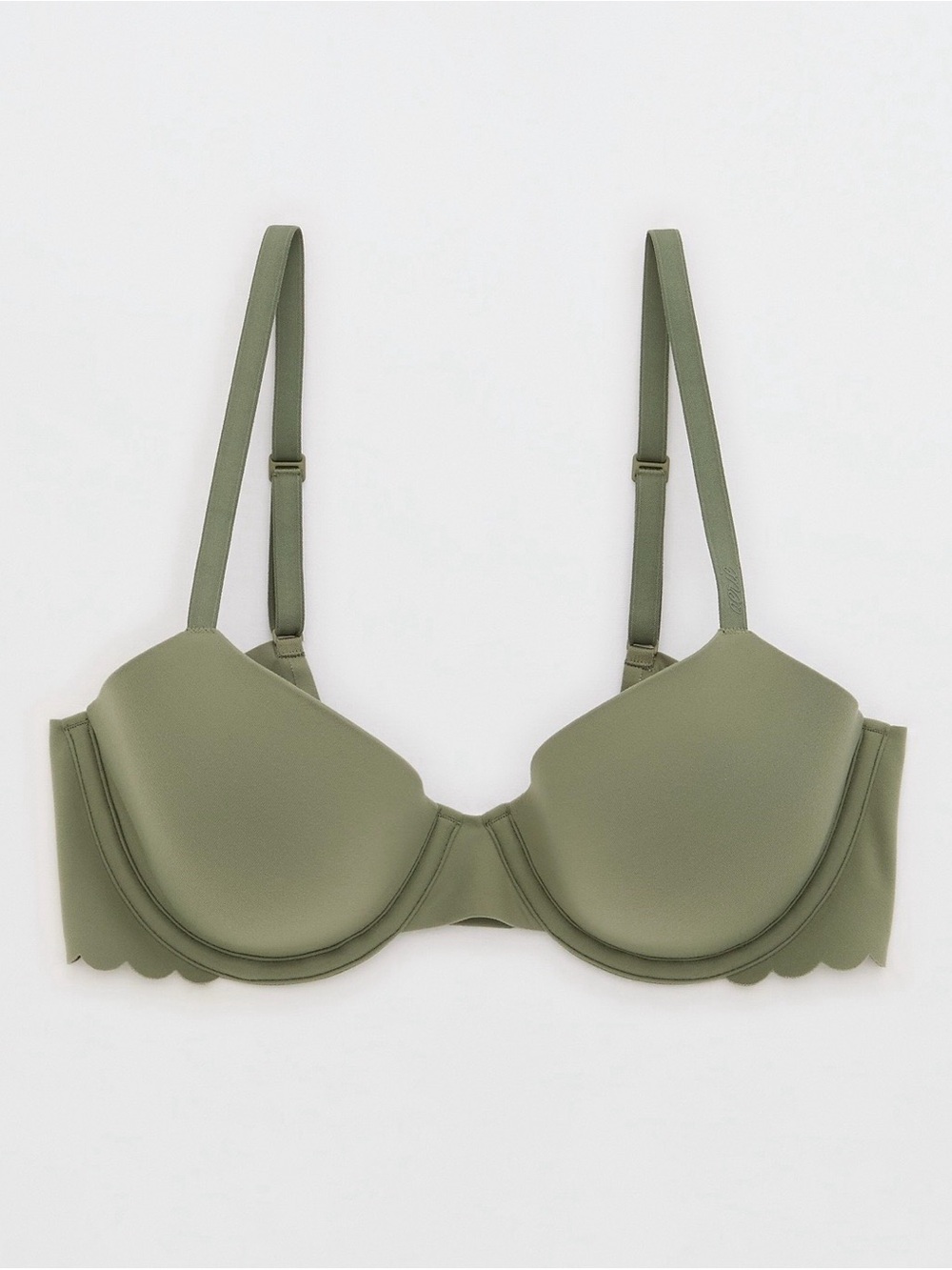 32 DDD - Aerie SMOOTHEZ Demi Lightly Lined Bra - Olive Fun